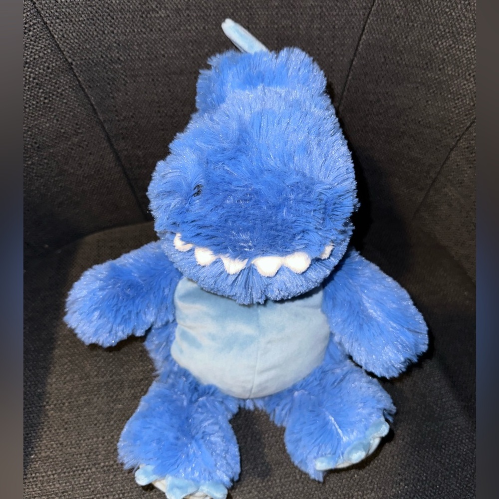 Microwaveable Dino. Cozy Plush BLUE BABY DINOSAUR  Lavender Scented Toy